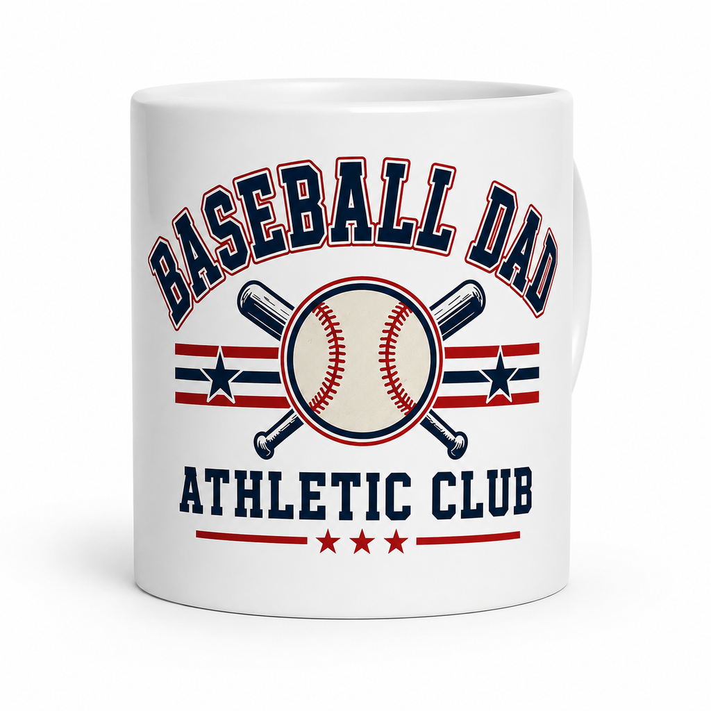 Baseball Dad Athletic Club | 11oz Ceramic Mug | Baseball Dad Gift